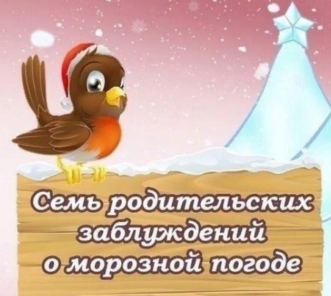 Семь родительских заблуждений о морозной погоде Семь родительских заблуждений о морозной погоде.